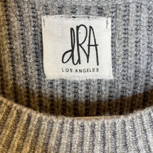 dRA Los Angeles Peplum Ribbed Puff Sleeve Sweater, M - Picture 8 of 9